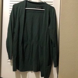 Forest green cardigan